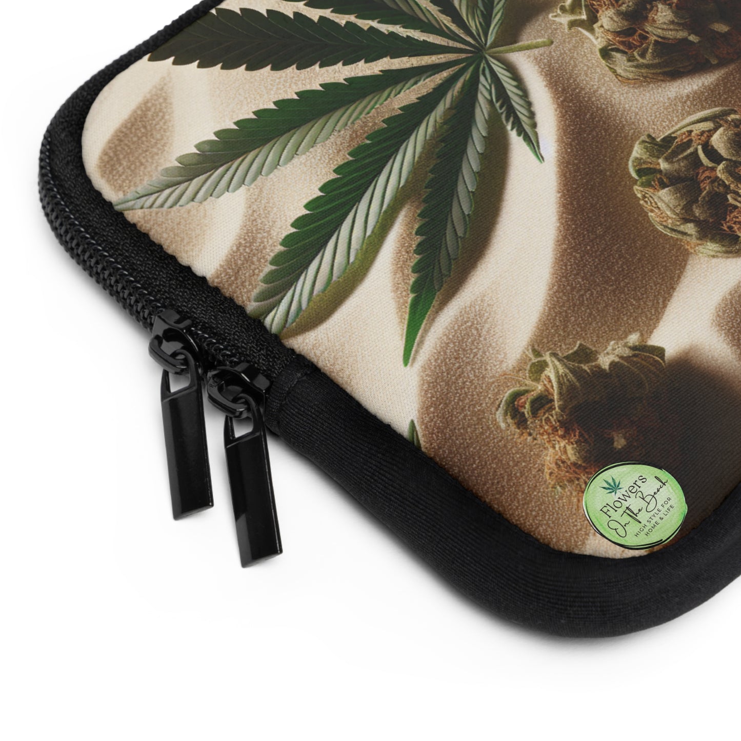 Weed Laptop Sleeve, Stoner Laptop Sleeve, Beach Stoner Laptop Sleeve, Laptop Gift, Gift for Her, Gifts for Stoners