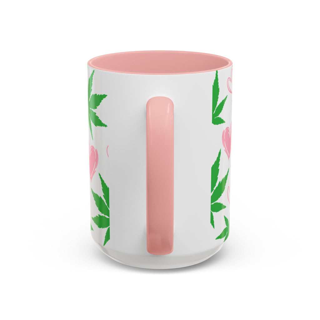 Hearts and Cannabis Ceramic Mug