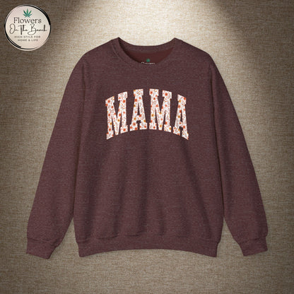Fall Vibes Mama Letters Sweatshirt, Fall Mom Sweatshirt, Gift for Mom, August Mama, Mama Varsity Fall, Mama Sweatshirt