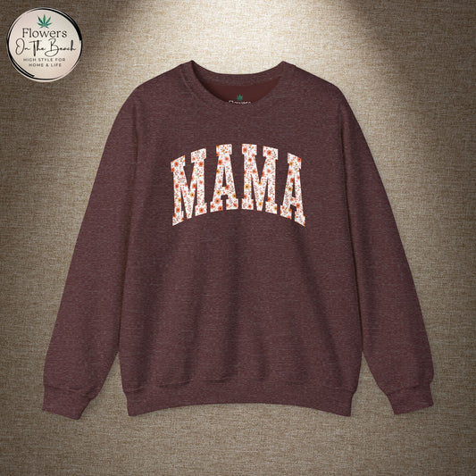 Fall Vibes Mama Letters Sweatshirt, Fall Mom Sweatshirt, Gift for Mom, August Mama, Mama Varsity Fall, Mama Sweatshirt