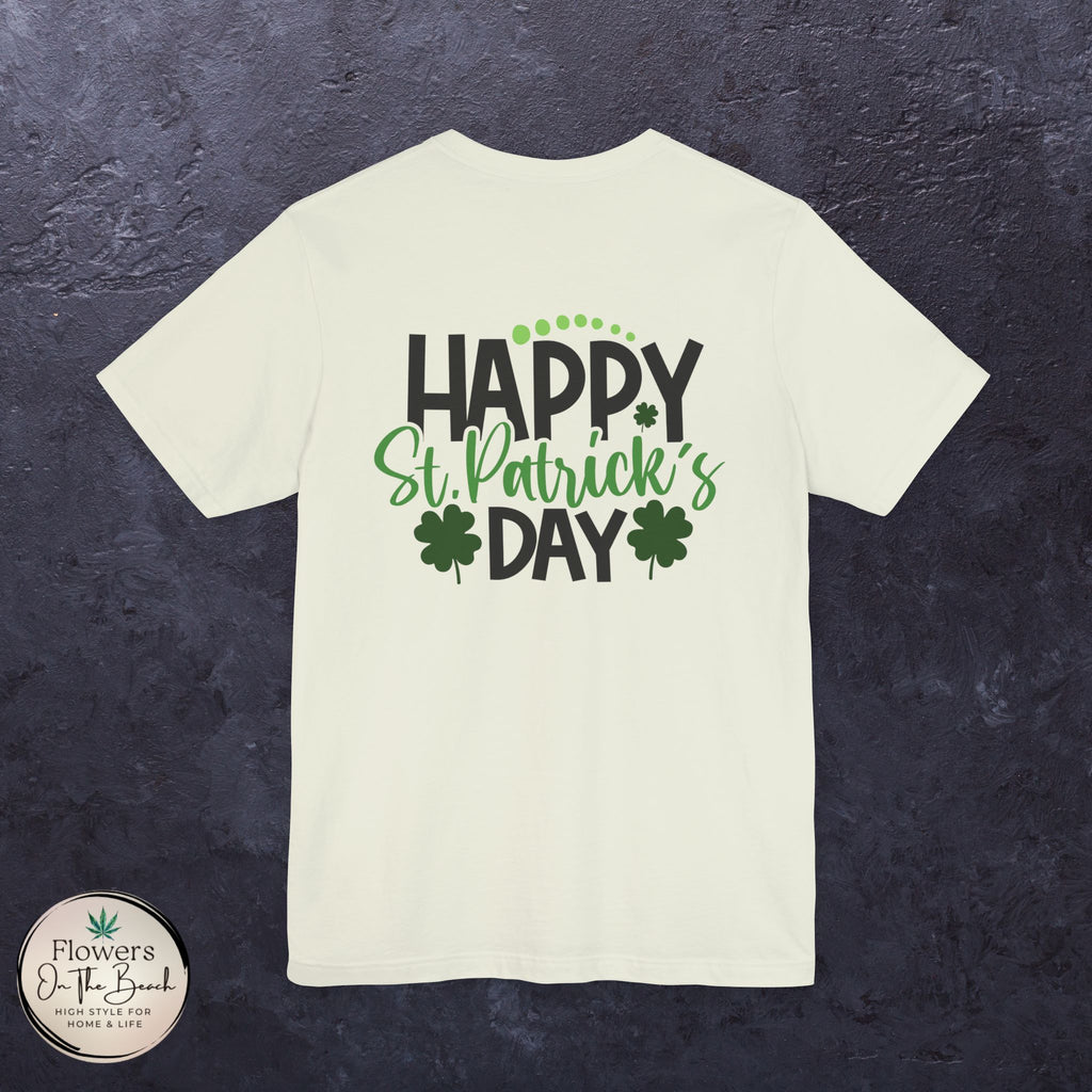 St. Patrick's Day Tee with Subtle Weed Leaves