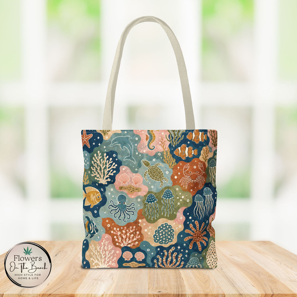 Colorful Sea Creature Tote Bag
