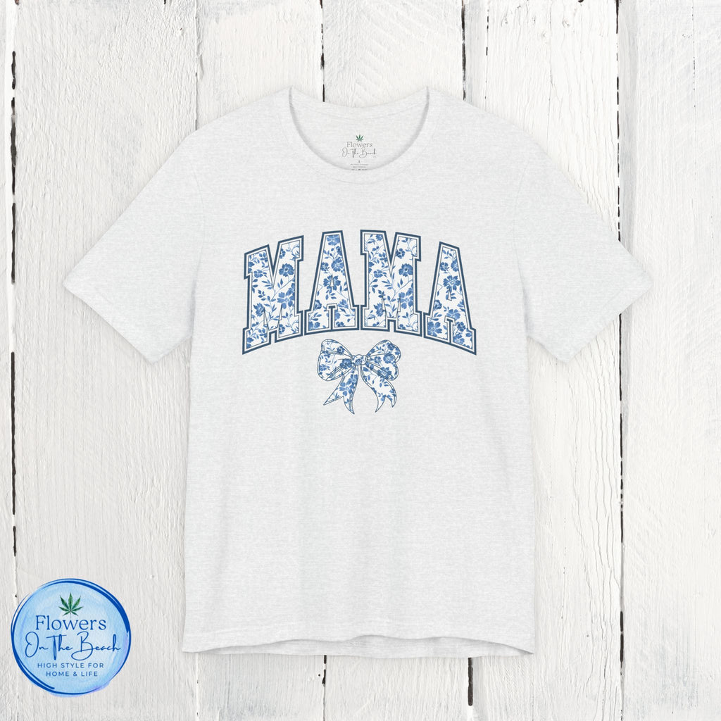 Floral Mama Coquette Blue Flowers Tee