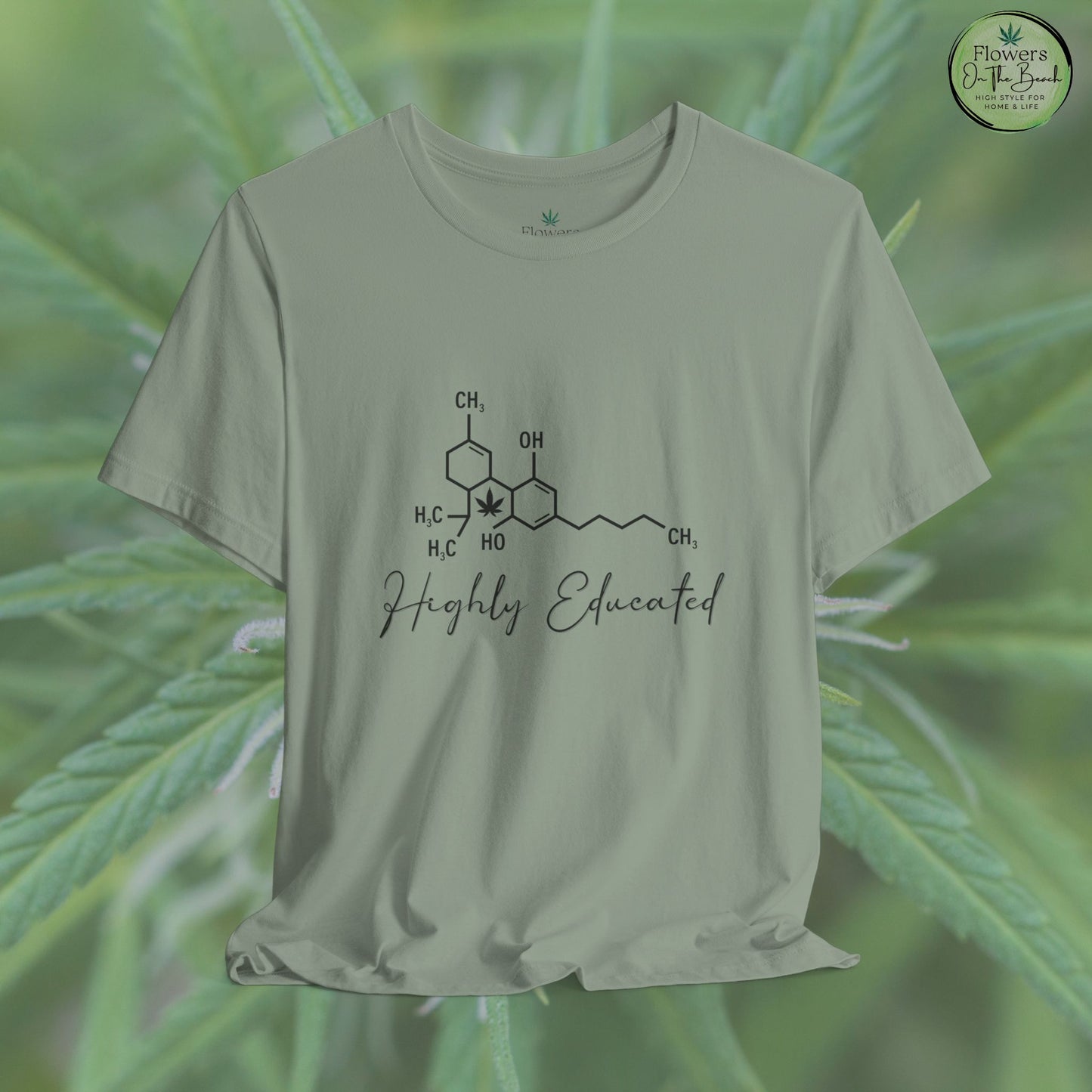 Stoner Pun Tee, Cannabis Chemistry Shirt, Highly Educated Tshirt, Funny Weed Top, Unisex Stoner Gift, 420 Apparel