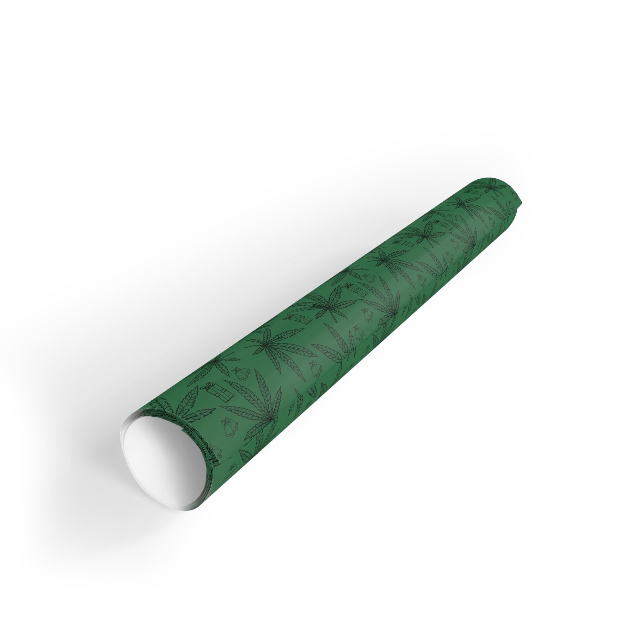 Whimsical Weed-Themed Christmas Wrapping Paper