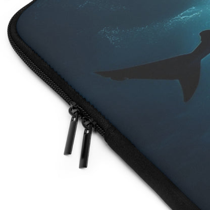 Shark Laptop Sleeve, Whitetip Shark, Shark Lover Gift, Ocean Animal Tech Case, Marine Life Computer Cover