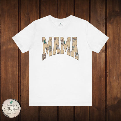 Mama Varsity Letters Duck Tee, Personalized Mama Tee, Mallard Duck Theme Shirt, Country Mama Apparel, Gift for Mom, Wildlife Lover Shirt