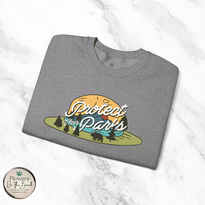 Protect Our Parks Crewneck Sweatshirt, National Parks Sweatshirt, Wanderlust Sweatshirt, Travel Apparel, Protect Our National Parks