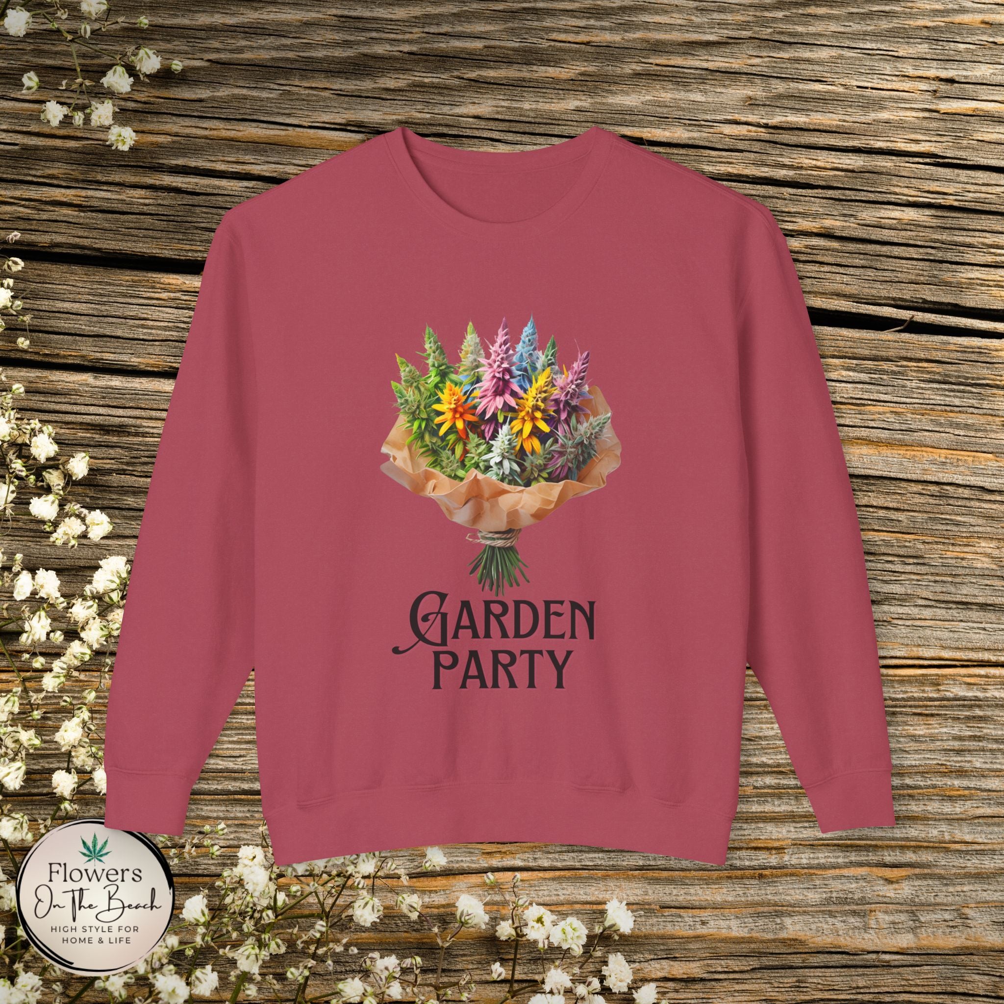 Garden Party Cannabis Flowers Sweatshirt