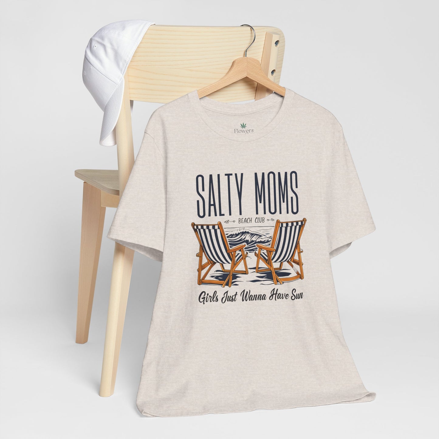 Salty Moms Beach Club Tee, Beachy Mom Tshirt, Beach Mom Theme Shirt, Coastal Mom Apparel, Gift for Mom, Beach Lover Mom