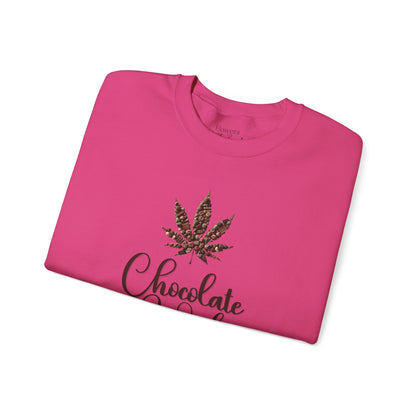 Chocolate and Weed Valentine's Tshirt, Unisex Long Sleeve Tee, Funny Marijuana Shirt, Stoner Gift, Cannabis Lover Top