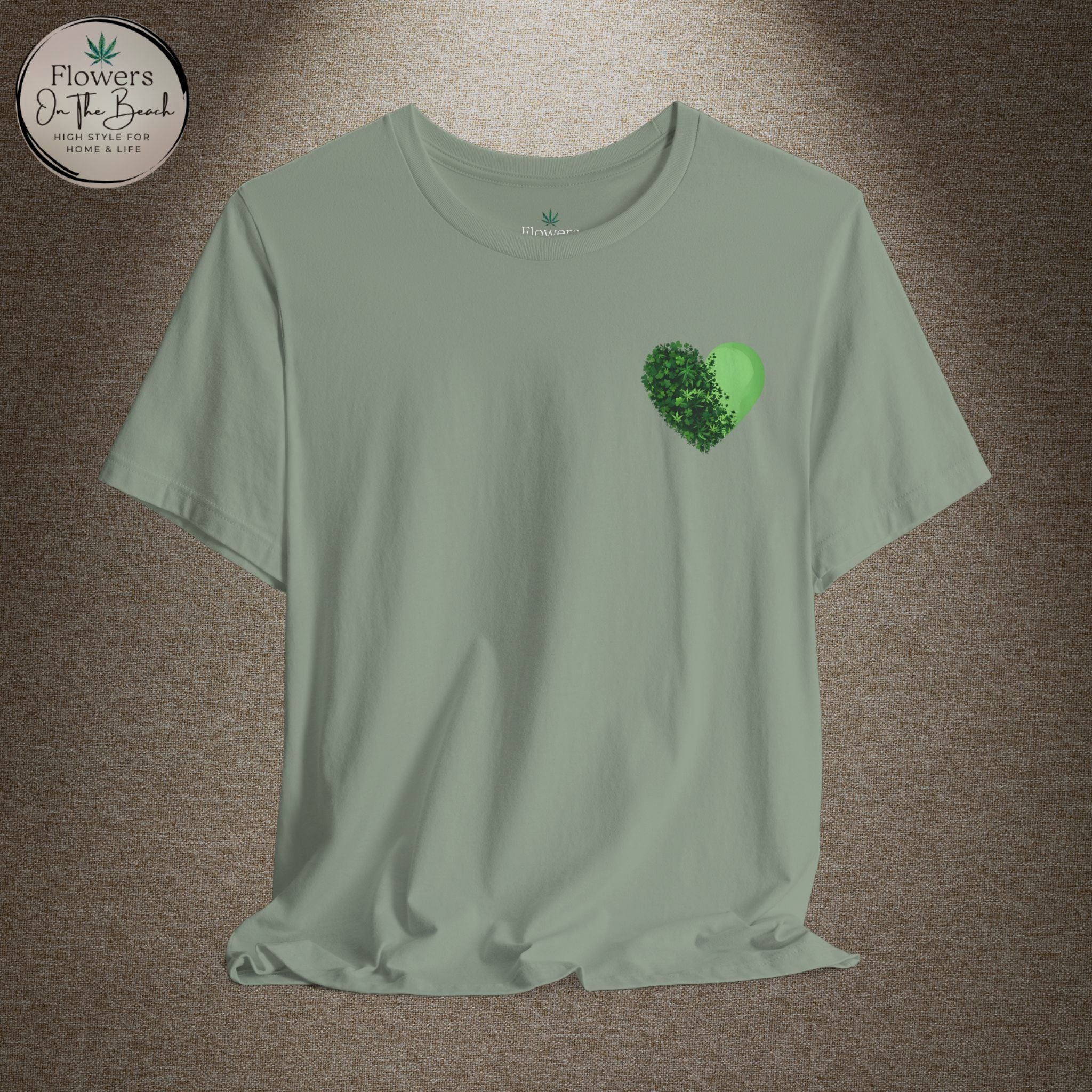 St. Patrick's Day Tee with Subtle Weed Leaves