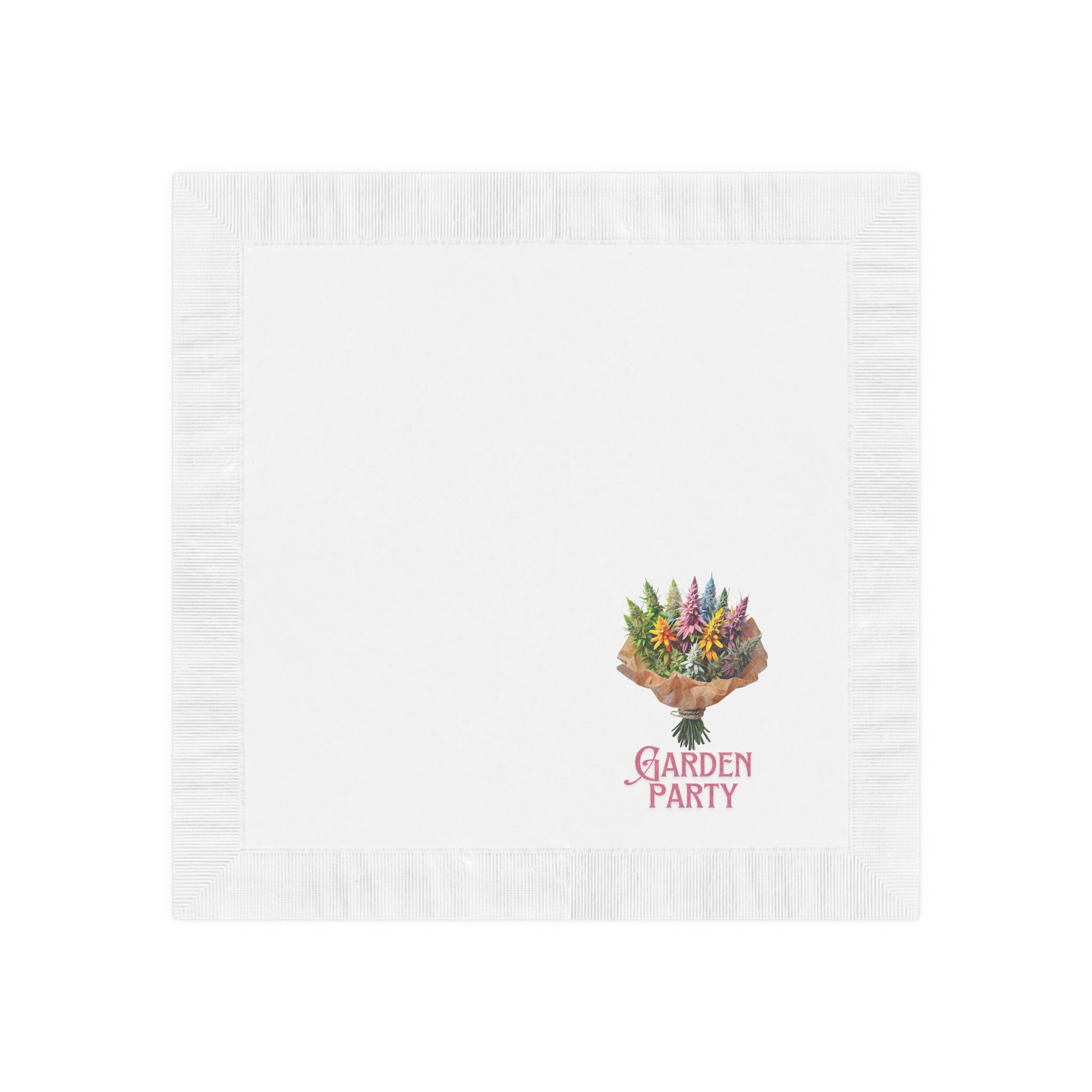 Cannabis Flower Bouquet "Garden Party" Napkins