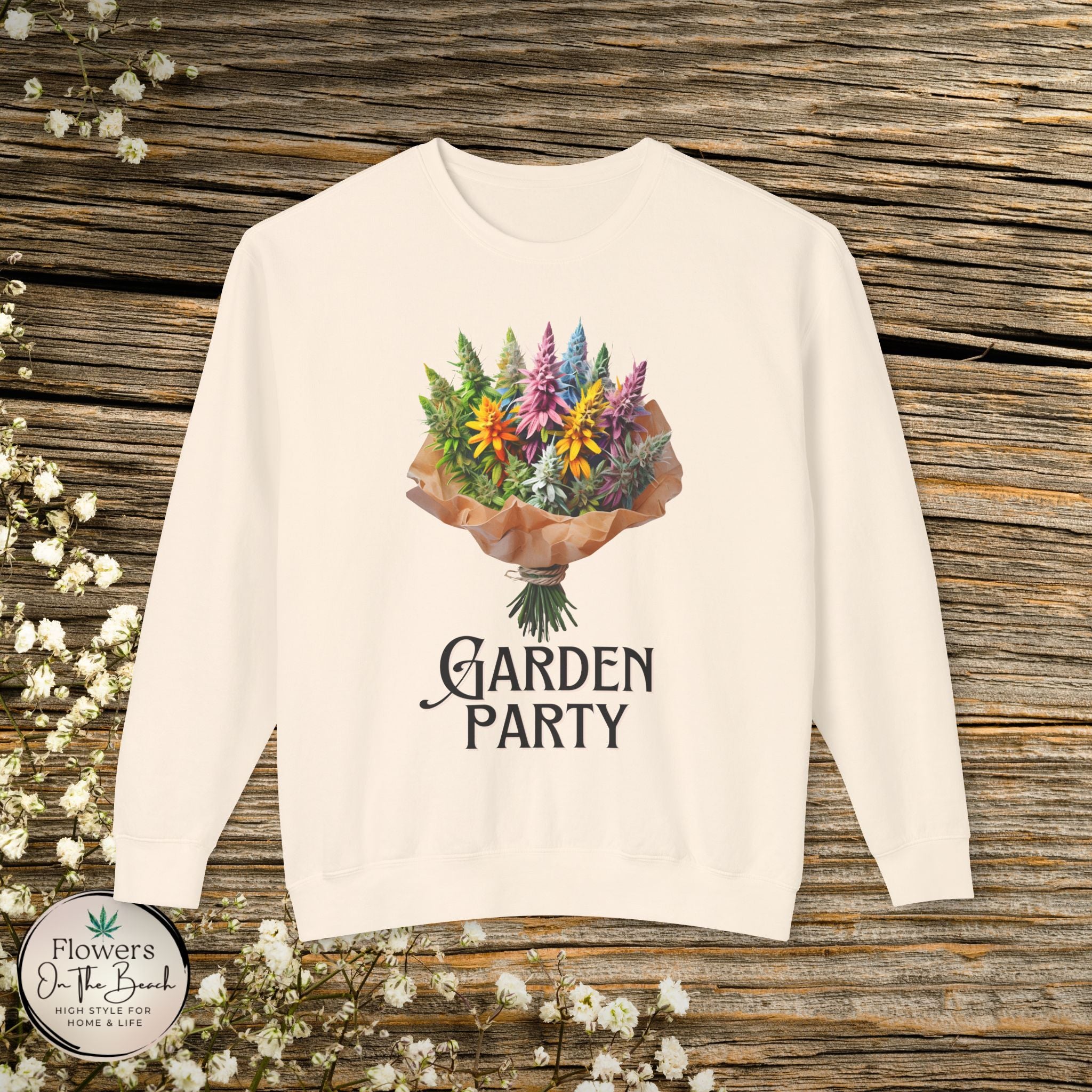 Garden Party Cannabis Flowers Sweatshirt