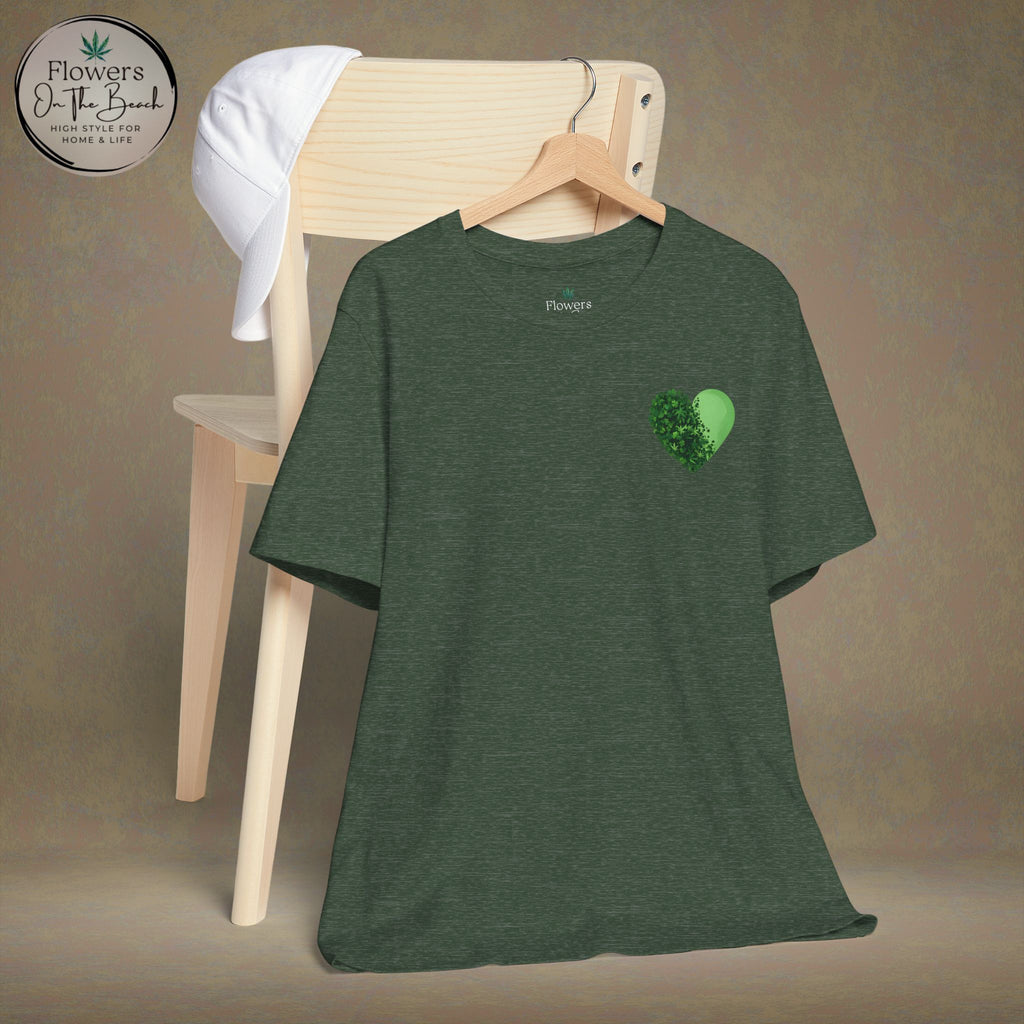 St. Patrick's Day Tee with Subtle Weed Leaves