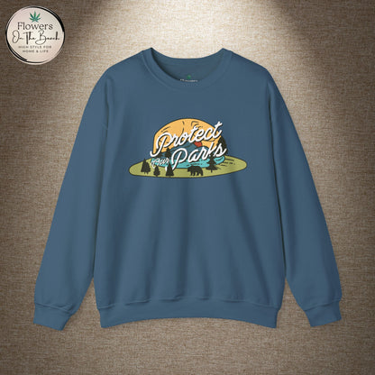Protect Our Parks Crewneck Sweatshirt, National Parks Sweatshirt, Wanderlust Sweatshirt, Travel Apparel, Protect Our National Parks