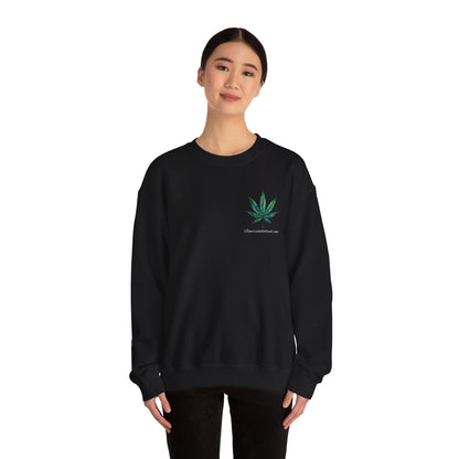 Brand Crewneck, Flowers on the Beach, Stoner Gift, Weed Lover Gift, 420 Gift, Stoner Christmas Gift, Weed Apparel