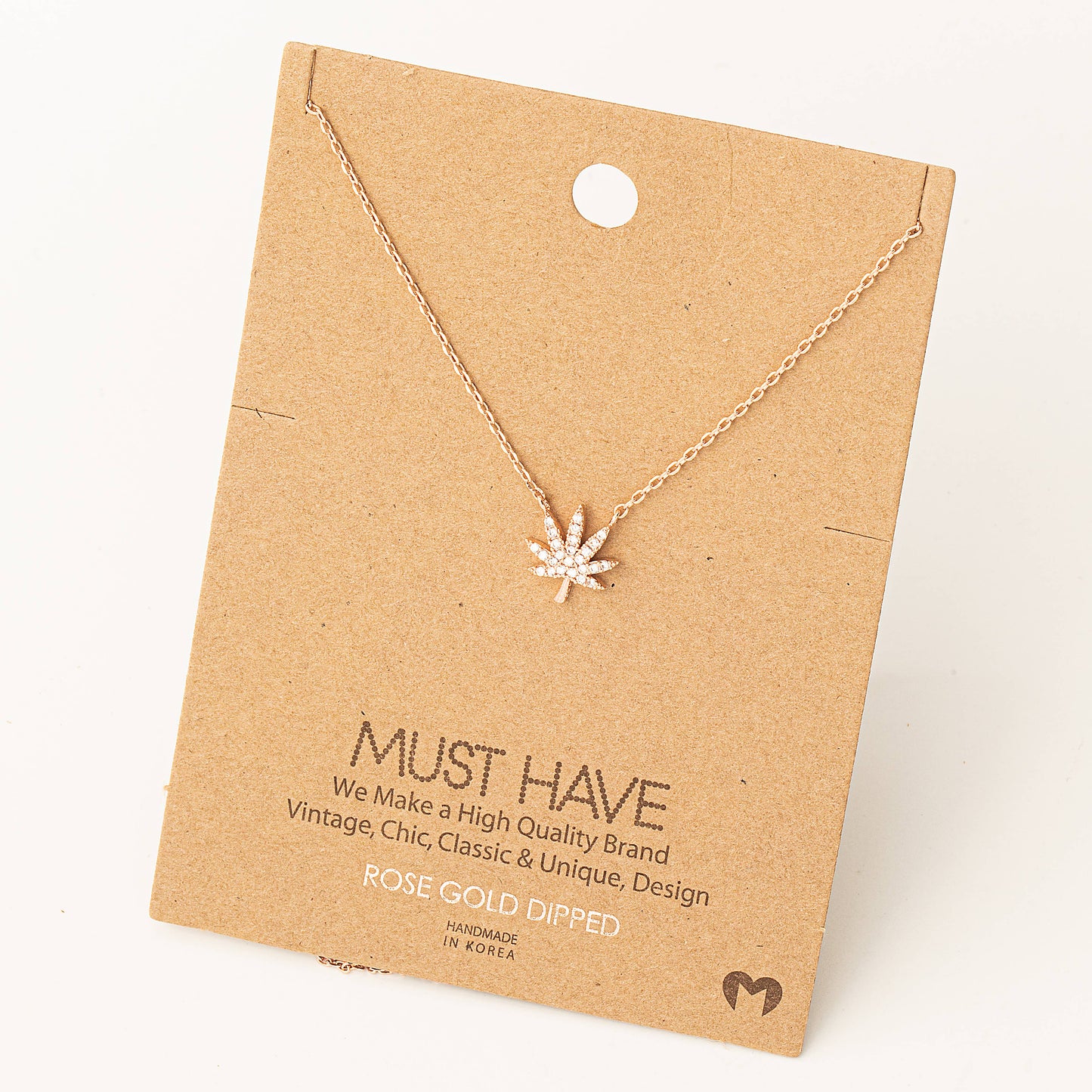 Elevated Cannabis Pendant Necklace