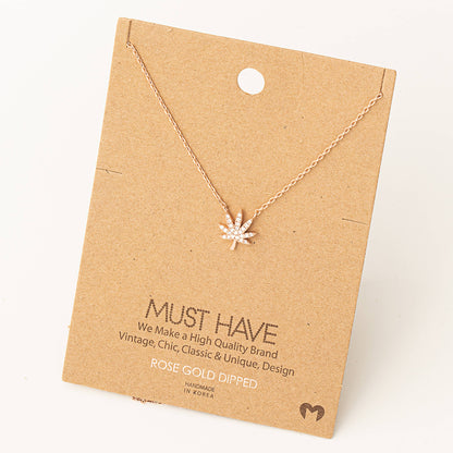 Elevated Cannabis Pendant Necklace