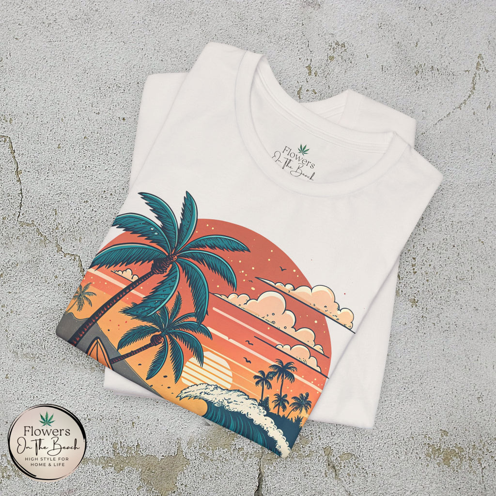 Beach Sunset Surfboards Tee