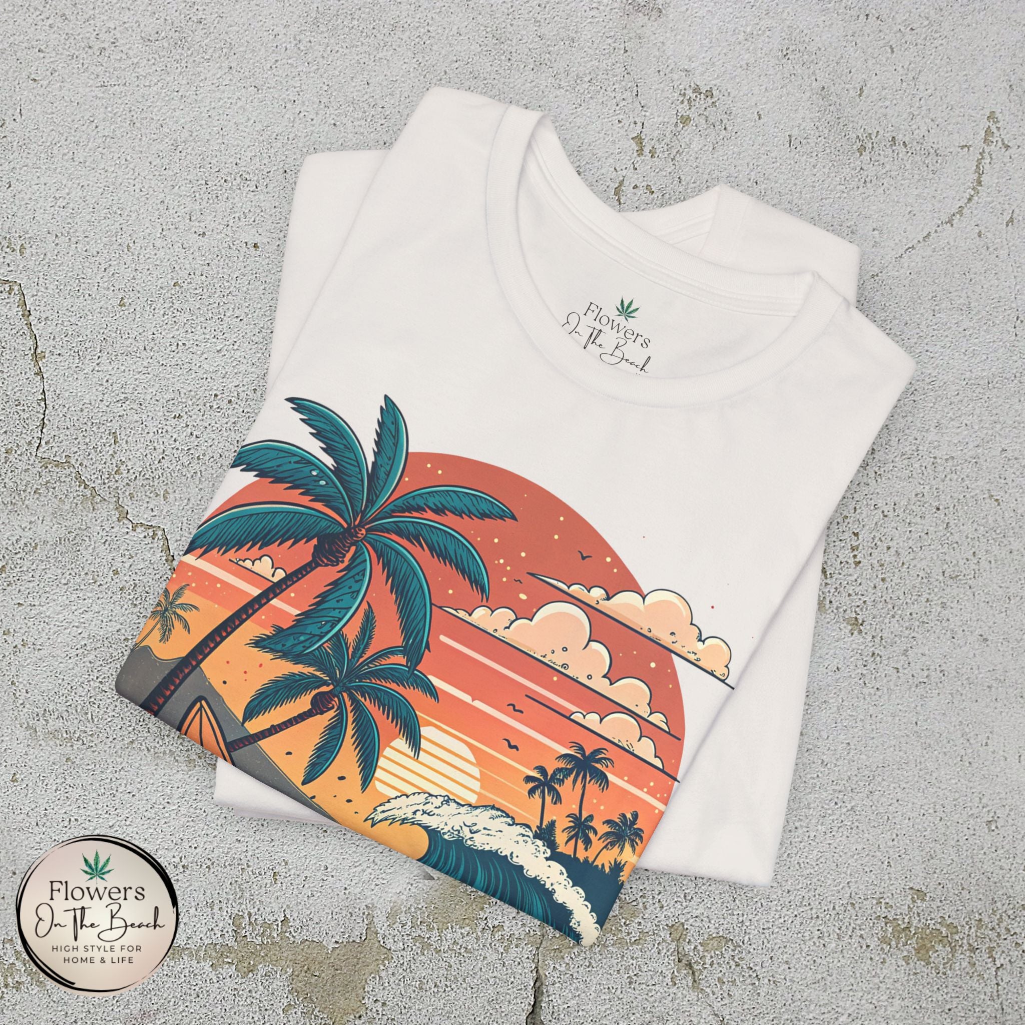 Beach Sunset Surfboards Tee