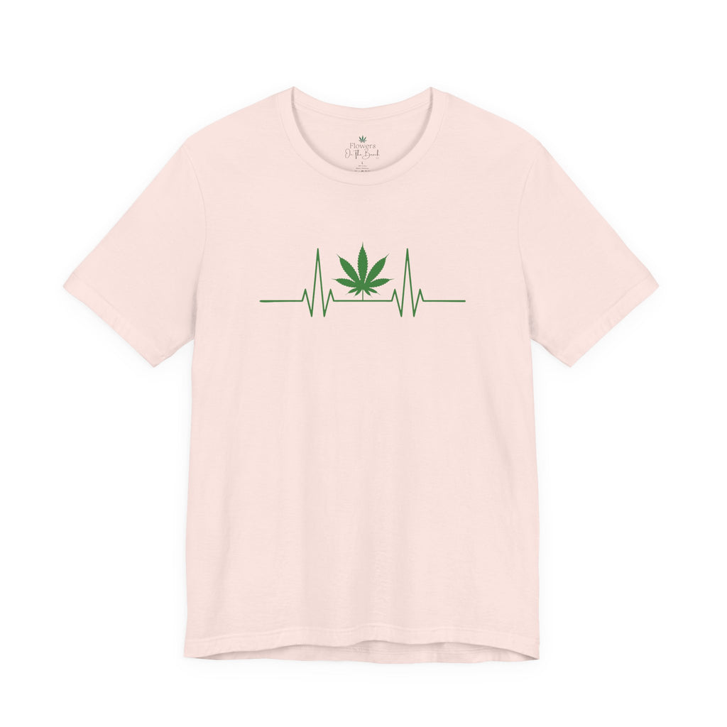 Weed Leaf Heartbeat Tee