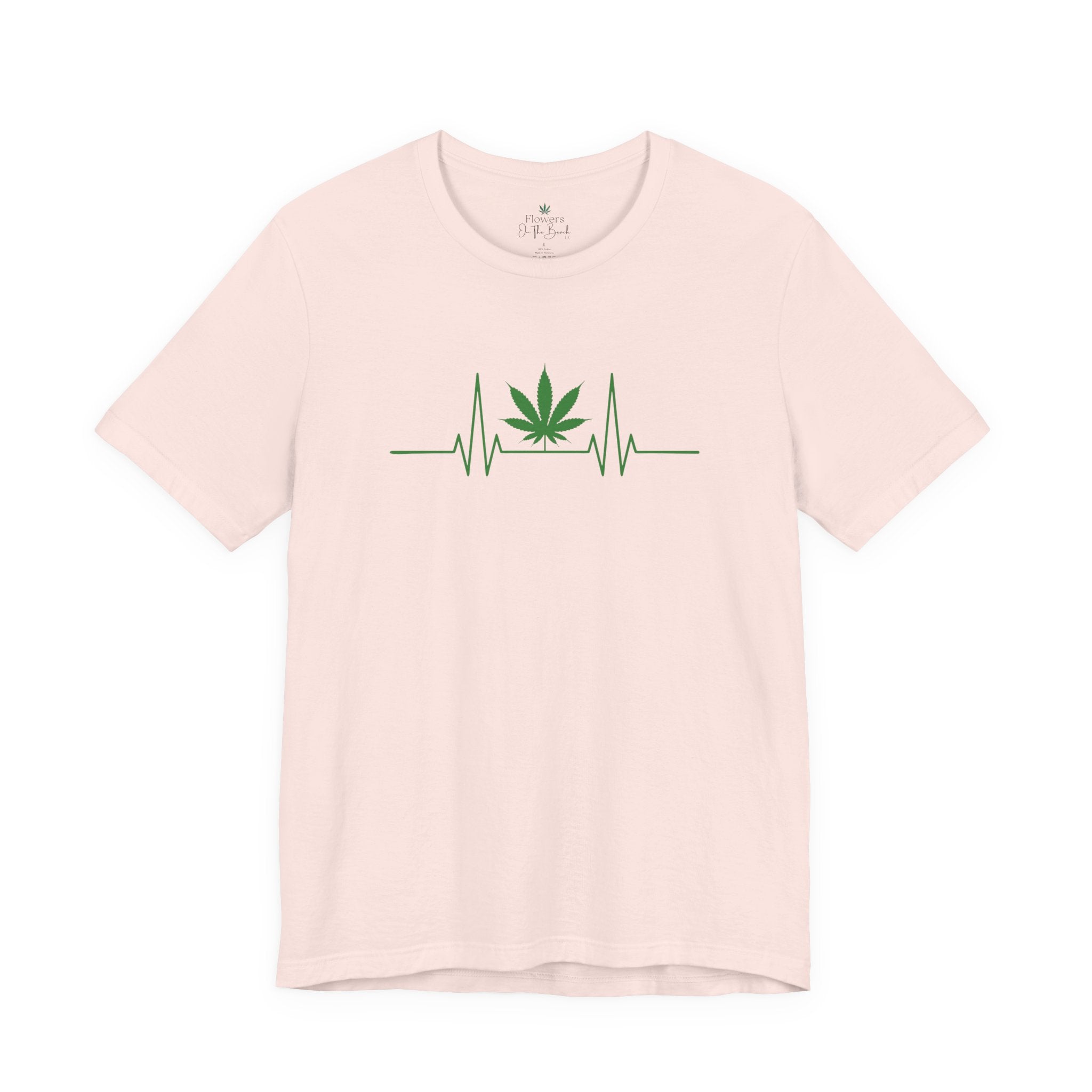 Weed Leaf Heartbeat Tee