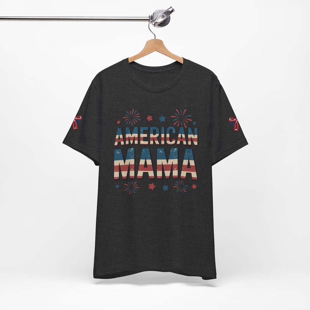 American MAMA 4th of July T-Shirt | Patriotic Mama Tee