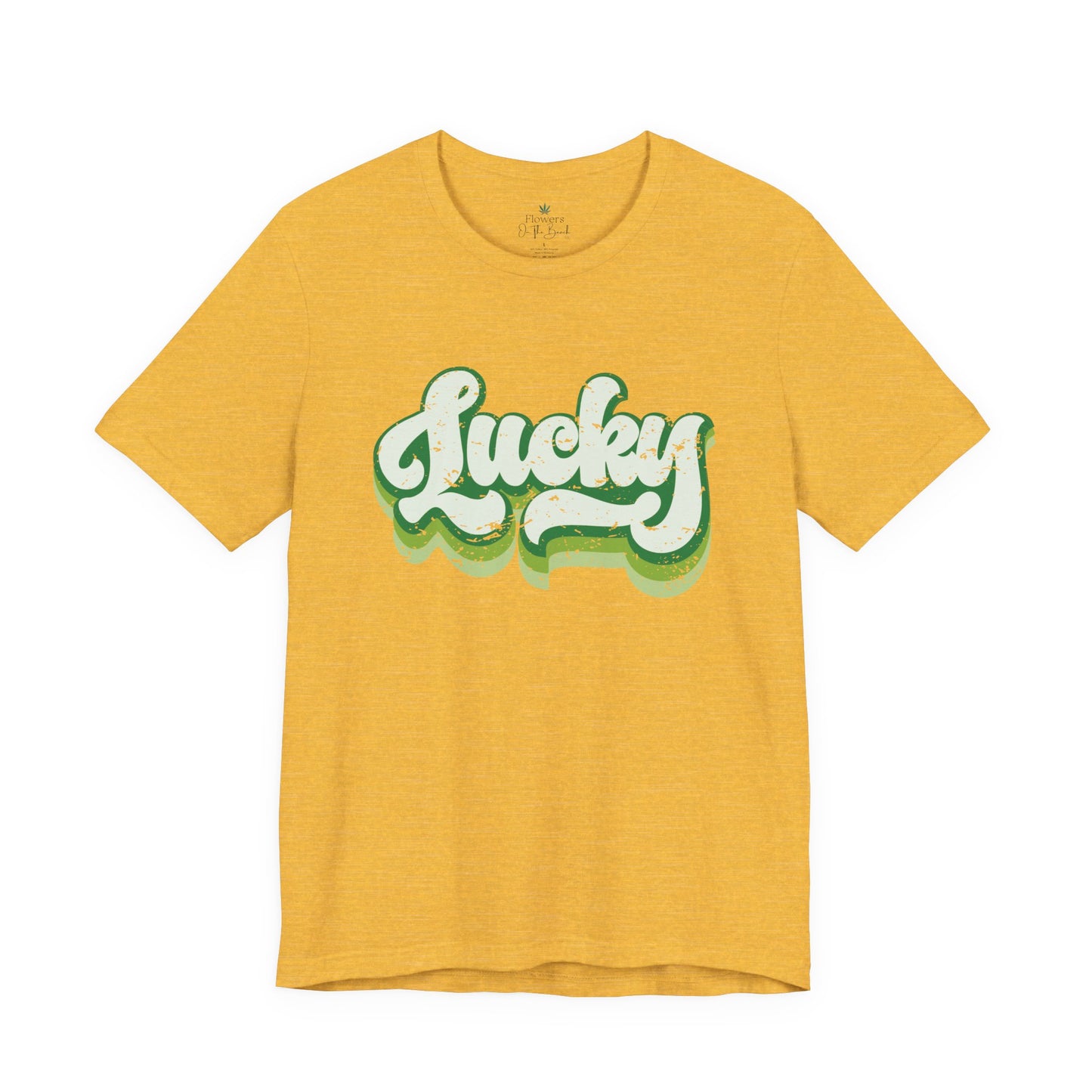 St Patrick's Day Lucky Tee, Simple Retro Unisex Jersey Shirt, Irish Shamrock Top, Green Clover T-Shirt Gift, Vintage Festival Clothing