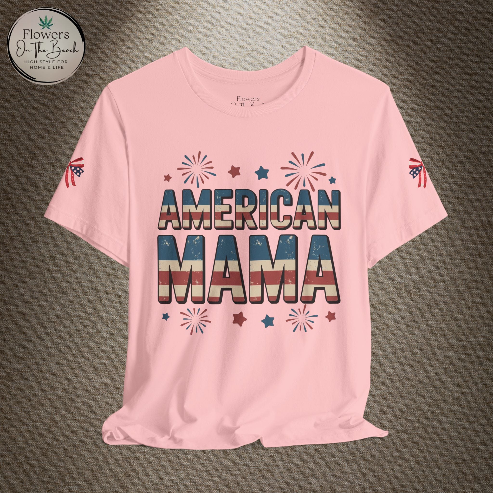 American MAMA 4th of July T-Shirt | Patriotic Mama Tee