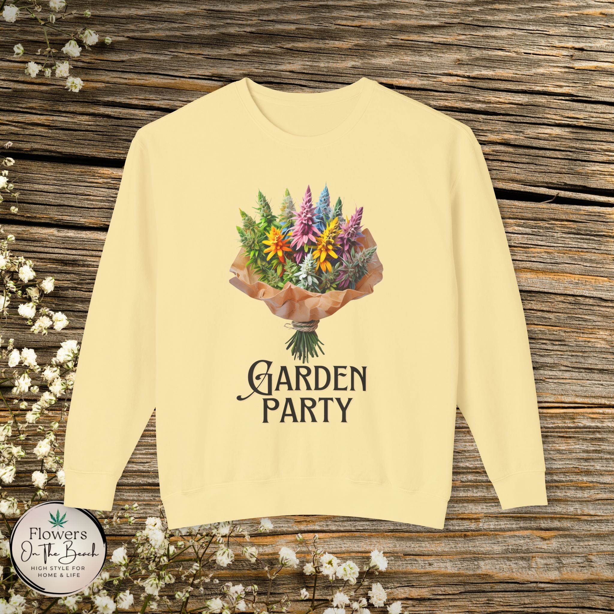 Garden Party Cannabis Flowers Sweatshirt