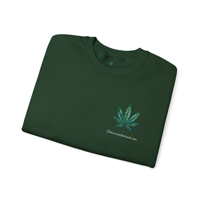 Brand Crewneck, Flowers on the Beach, Stoner Gift, Weed Lover Gift, 420 Gift, Stoner Christmas Gift, Weed Apparel