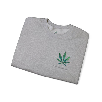 Brand Crewneck, Flowers on the Beach, Stoner Gift, Weed Lover Gift, 420 Gift, Stoner Christmas Gift, Weed Apparel