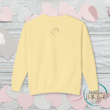 Garden Party Lightweight Crewneck, Stoner Valentines Gift, Floral Stoner Jumper, Marijuana Lover Shirt, 420 Humor Tshirt, Cannabis Humor