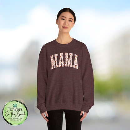 Fall Vibes Mama Letters Sweatshirt, Fall Mom Sweatshirt, Gift for Mom, August Mama, Mama Varsity Fall, Mama Sweatshirt