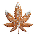 Gingerbread Cookie Pot Leaf Shape Ornament