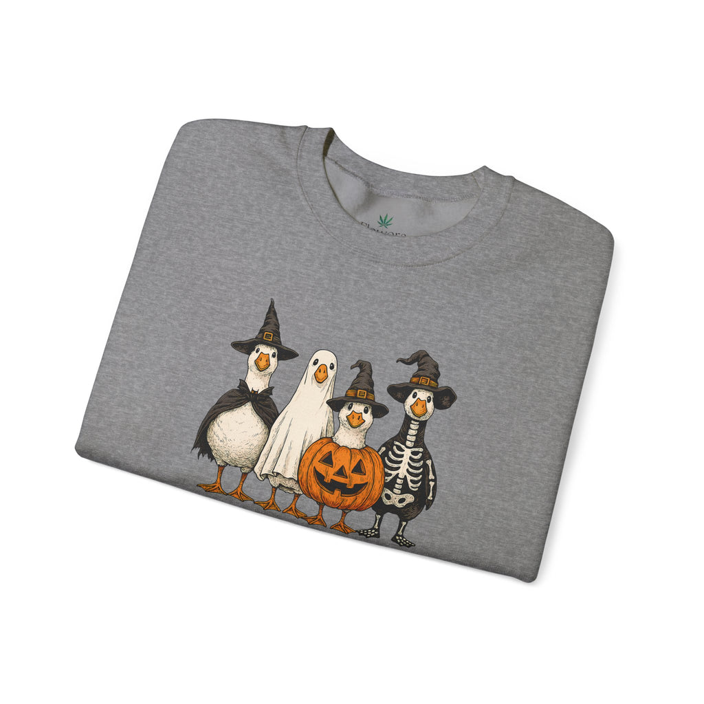 Spooky but Cute Halloween Duck Crewneck Sweatshirt