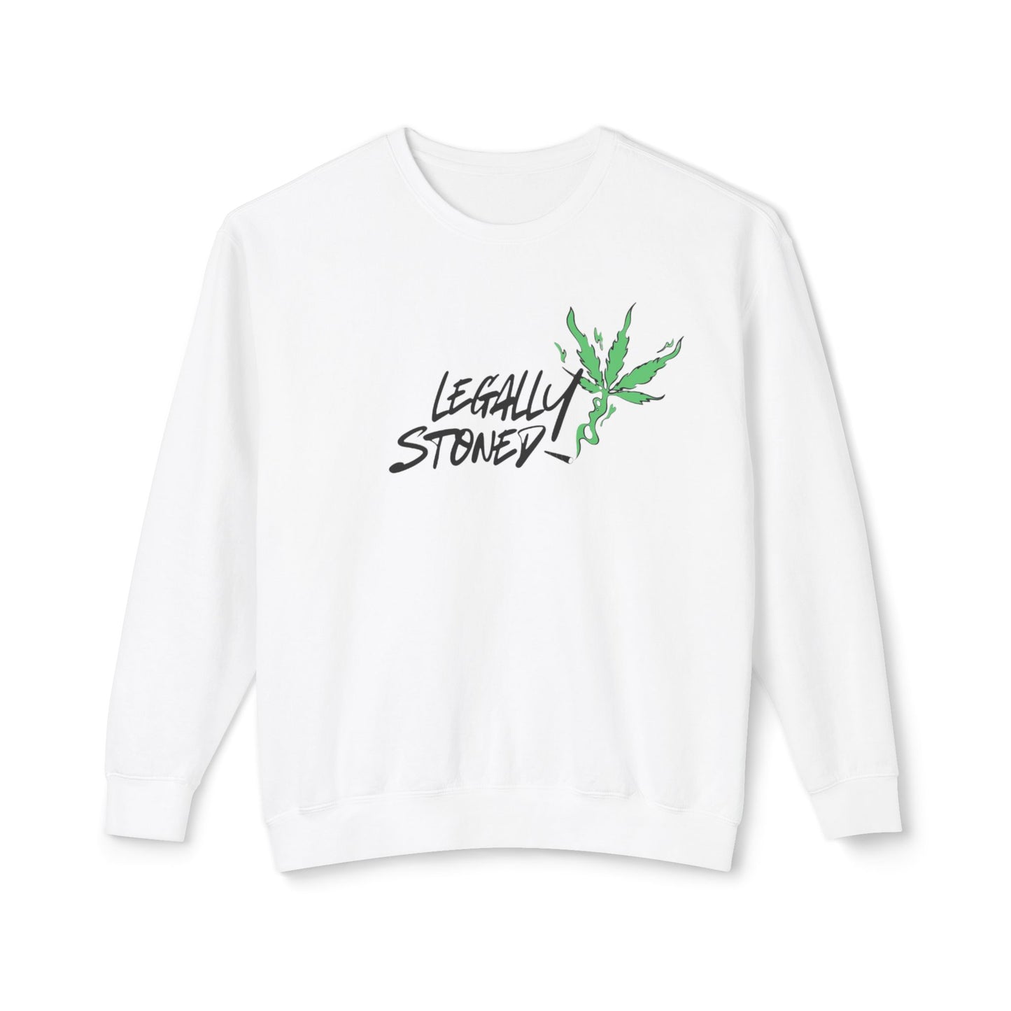 Stoner Gift Long-Sleeved T, Stoner Tshirt Gift, "Legally Stoned" Lightweight Sweatshirt, Gift for Stoner Friend, 420 Sweatshirt