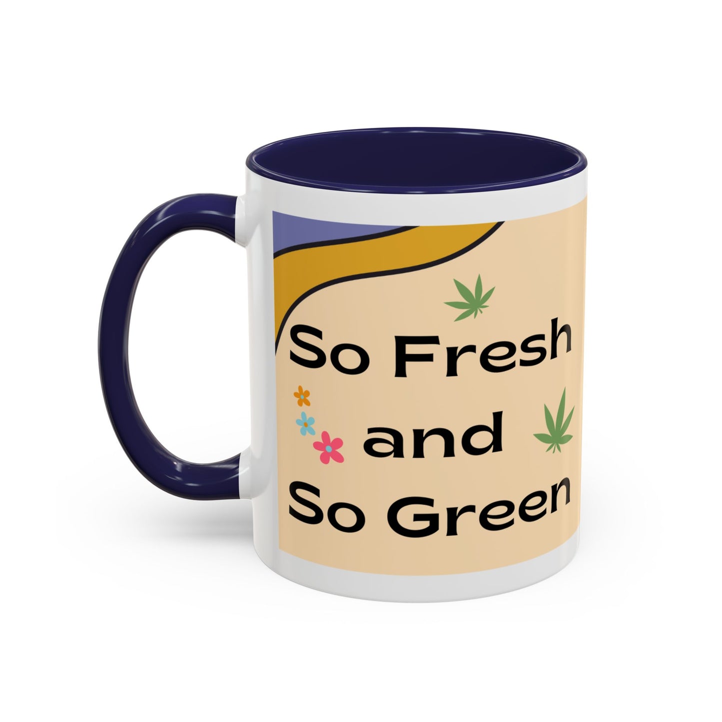 Weed Mug, Stoner Gift Mug, Groovy Stoner Mug, 70s Weed Gift, Groovy Weed Mug, Hippie Gift Mug, Accent Coffee Mug (11, 15oz)