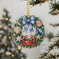 Coastal Theme Christmas Wreath Ornament