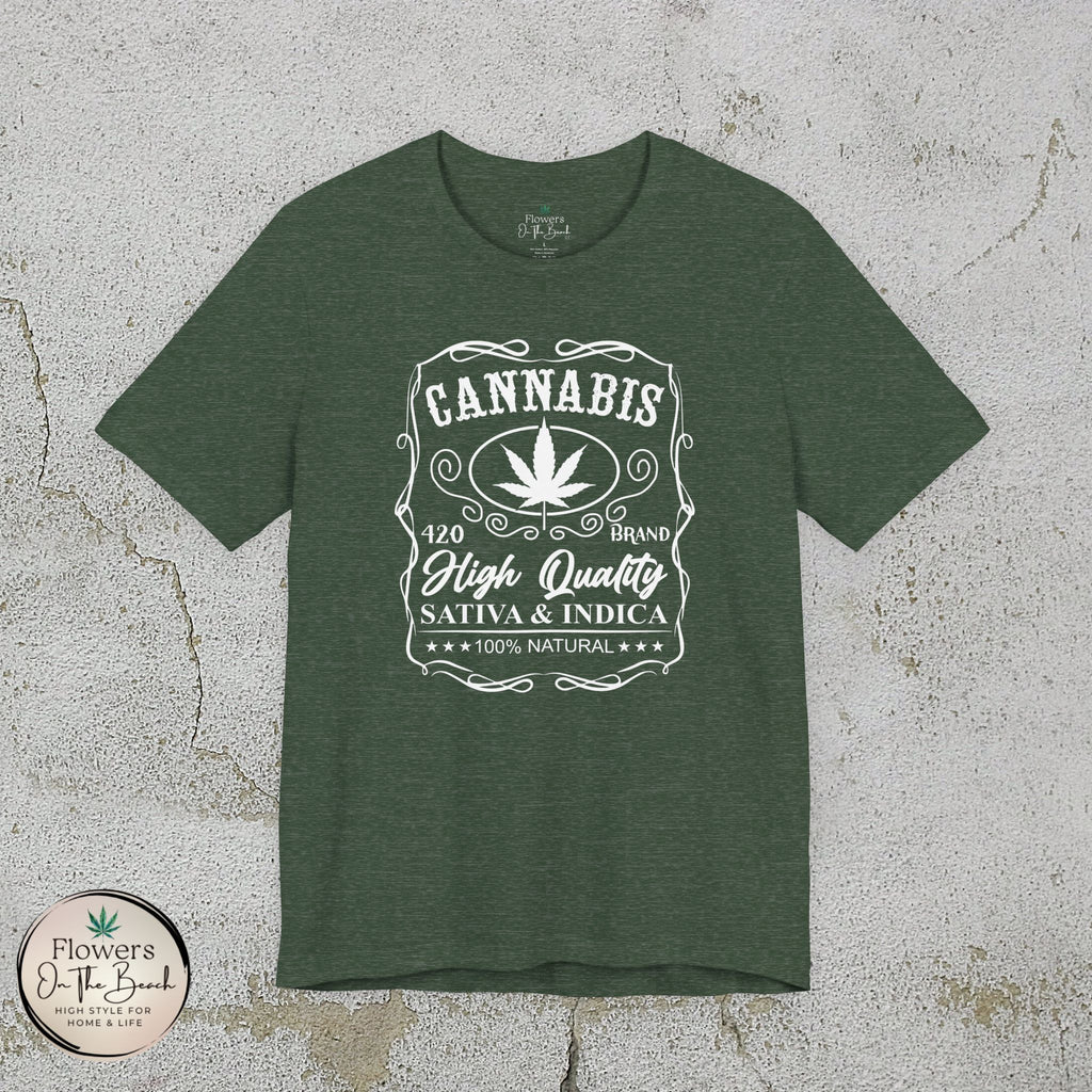 Whiskey-Inspired Cannabis Label Tee