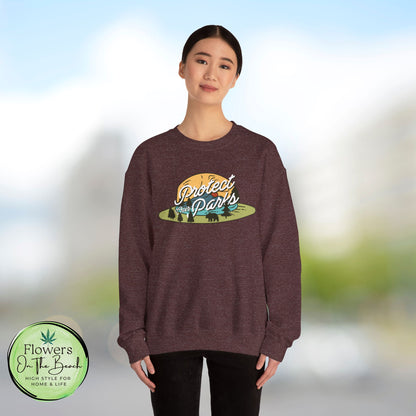 Protect Our Parks Crewneck Sweatshirt, National Parks Sweatshirt, Wanderlust Sweatshirt, Travel Apparel, Protect Our National Parks