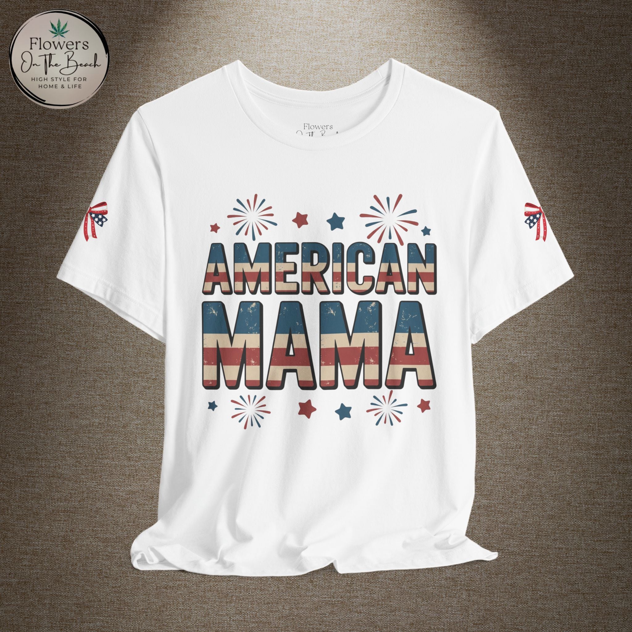 American MAMA 4th of July T-Shirt | Patriotic Mama Tee