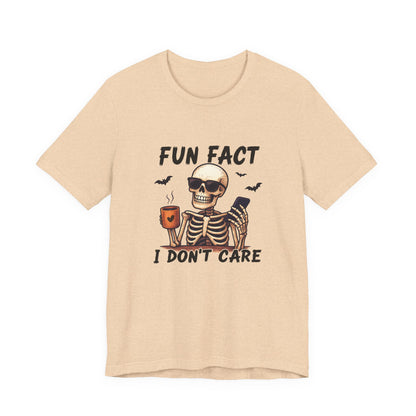 Funny Sassy Skeleton Shirt - Halloween Unisex Tee, Skeleton Graphic Top, Spooky Humor T-Shirt, Creepy Bone Printed Apparel, Trick or Treat