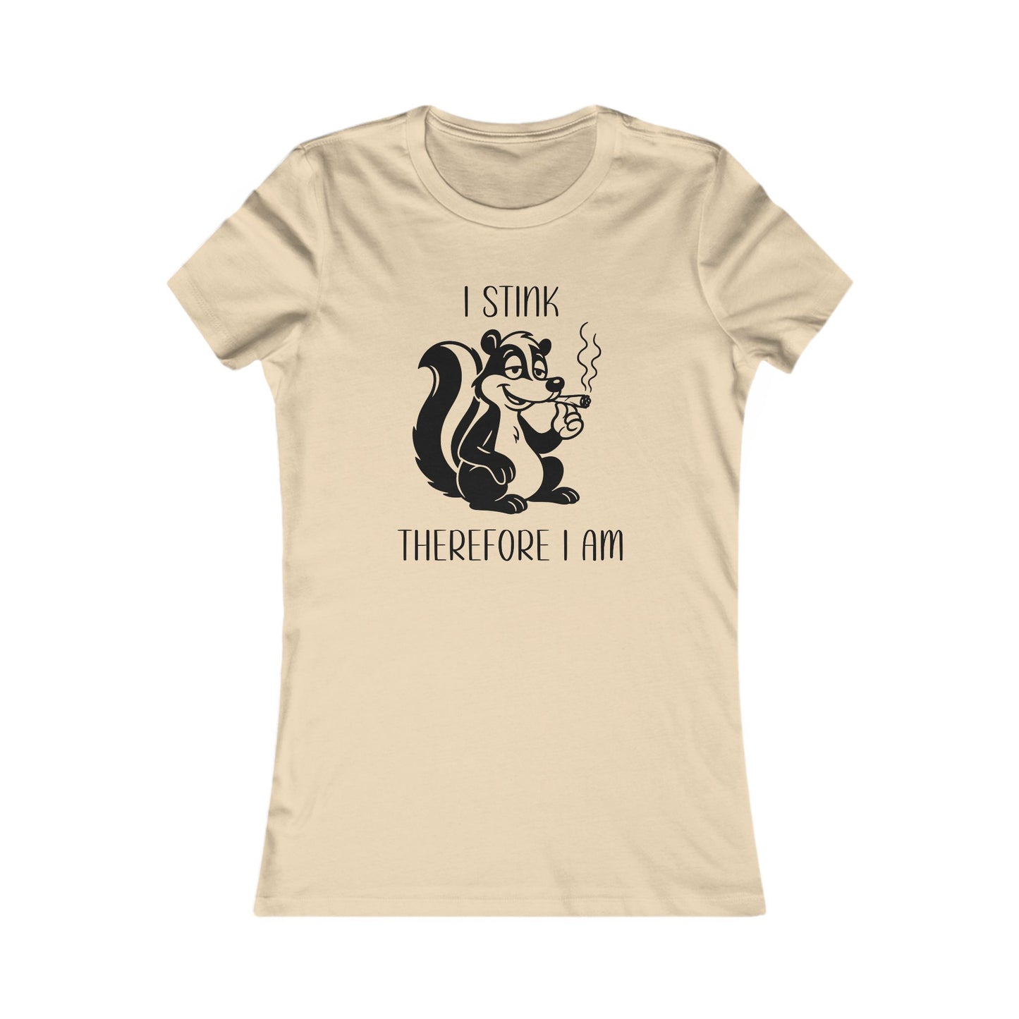 Women's 420 Graphic Tee with Skunk Design - I Stink Therefore I Am, Gift for Fun-Loving Friends, Casual Wear, Unique Humor T-Shirt, [...]