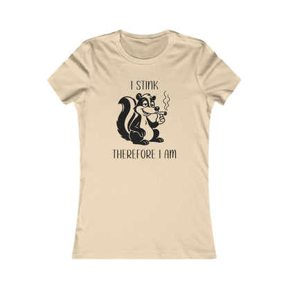Women's 420 Graphic Tee with Skunk Design - I Stink Therefore I Am, Gift for Fun-Loving Friends, Casual Wear, Unique Humor T-Shirt, [...]