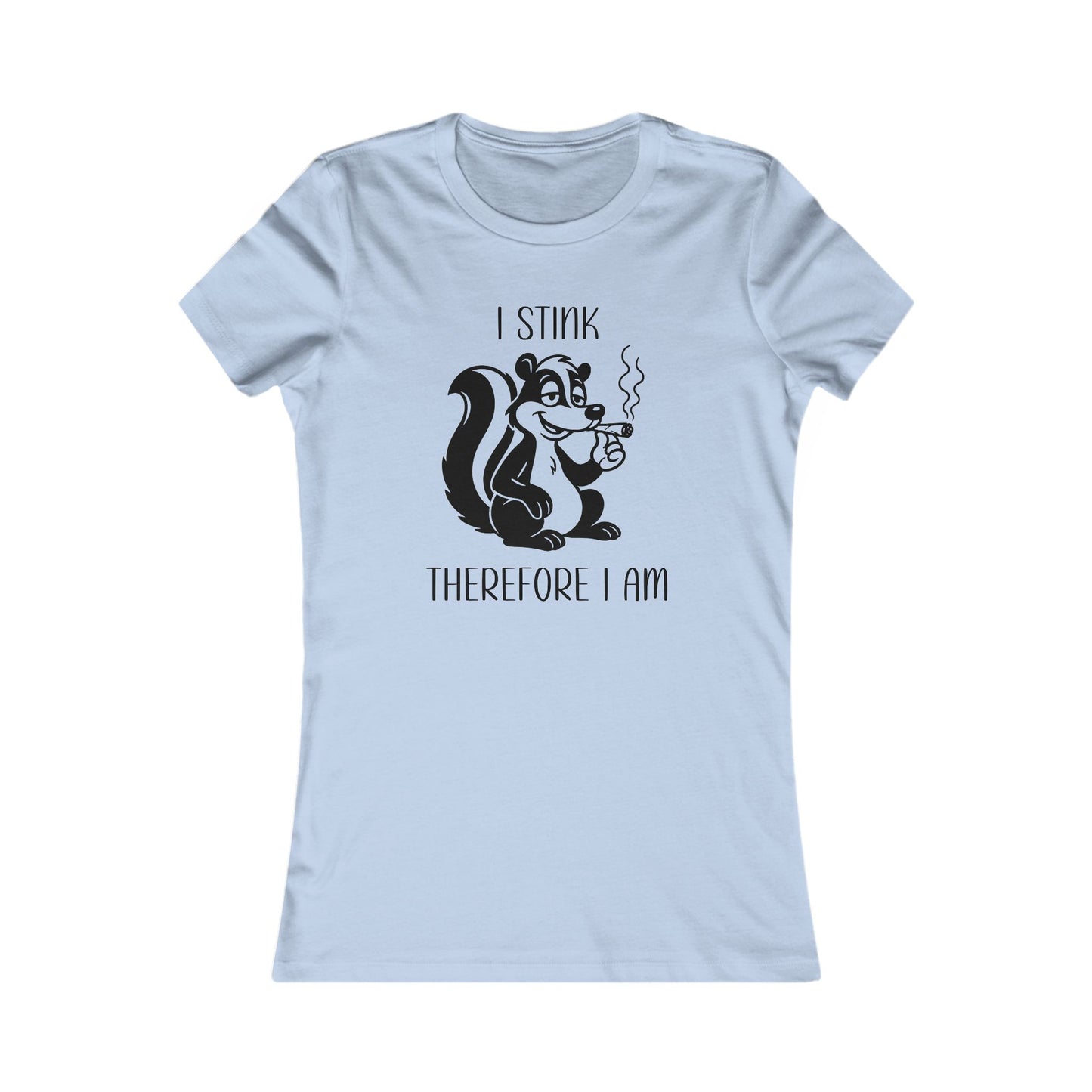 Women's 420 Graphic Tee with Skunk Design - I Stink Therefore I Am, Gift for Fun-Loving Friends, Casual Wear, Unique Humor T-Shirt, [...]