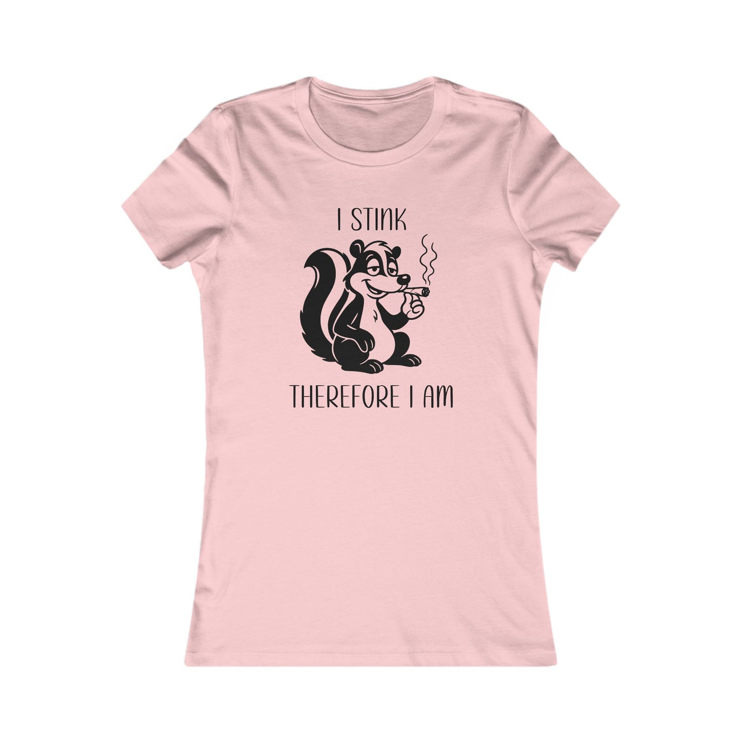 Women's 420 Graphic Tee with Skunk Design - I Stink Therefore I Am, Gift for Fun-Loving Friends, Casual Wear, Unique Humor T-Shirt, [...]
