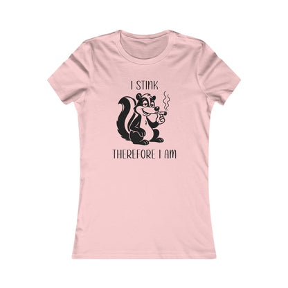 Women's 420 Graphic Tee with Skunk Design - I Stink Therefore I Am, Gift for Fun-Loving Friends, Casual Wear, Unique Humor T-Shirt, [...]