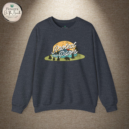 Protect Our Parks Crewneck Sweatshirt, National Parks Sweatshirt, Wanderlust Sweatshirt, Travel Apparel, Protect Our National Parks